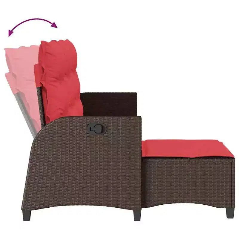 vidaXL Ensemble de canapés de jardin 3 pièces avec coussins Canapé d'angle en poly rotin
