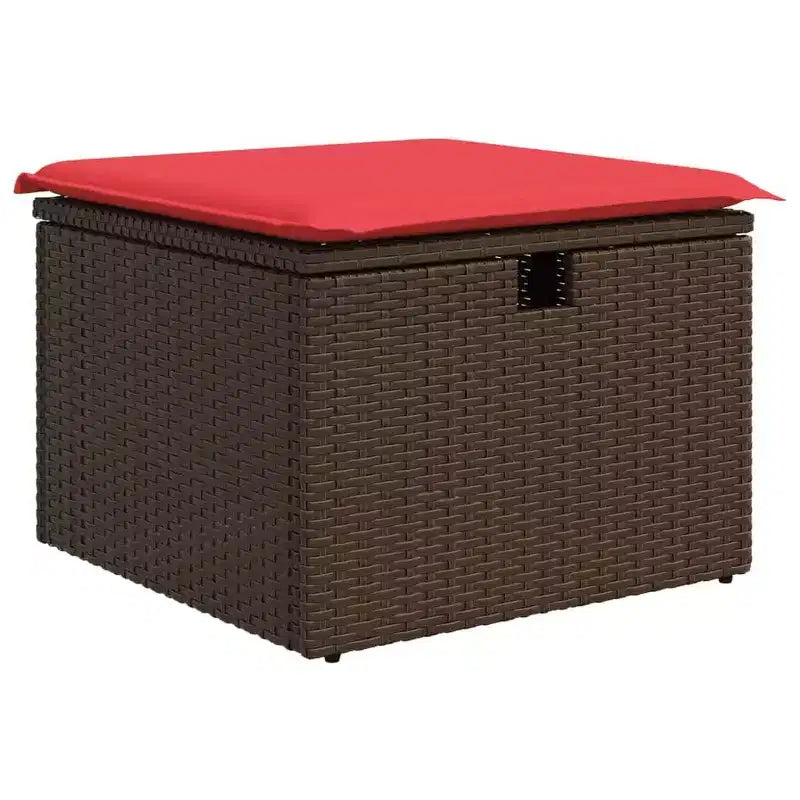 vidaXL Salon de jardin avec coussins, canapés modulaires 8 pièces en rotin synthétique