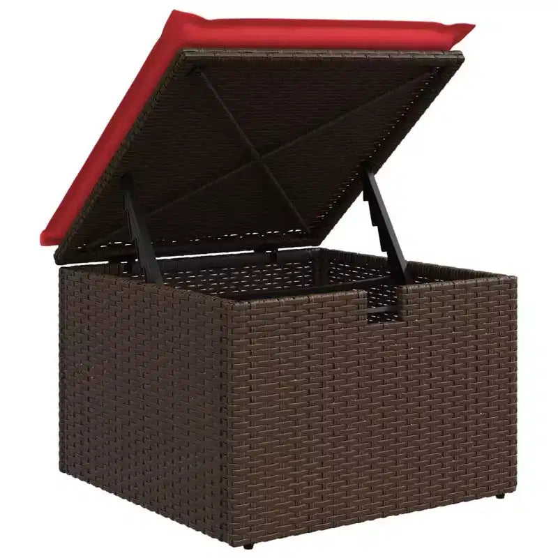 vidaXL Salon de jardin avec coussins, canapés modulaires 8 pièces en rotin synthétique