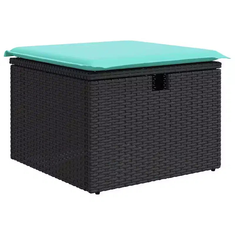 vidaXL Salon de jardin avec coussins, canapés modulaires 8 pièces en rotin synthétique