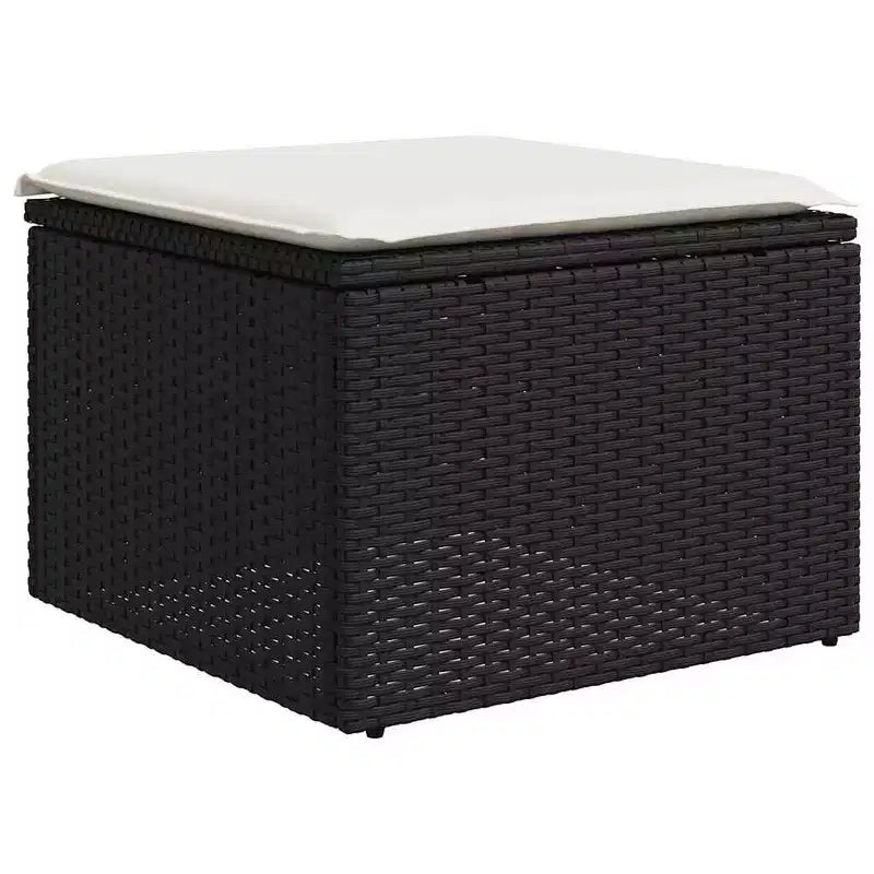 vidaXL Salon de jardin 12 pcs avec coussins résine tressée