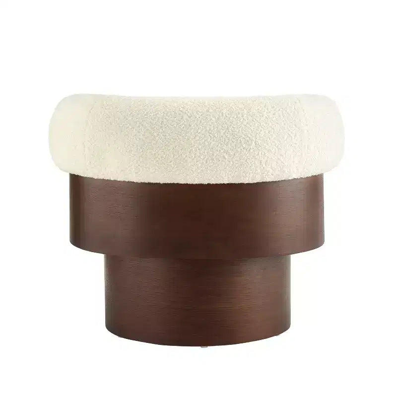 Christopher Knight Home Scrolla Curved Sculptural Upholstered Swivel Barrel Chair