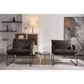 TUYOHW Upholstered Hanging Armchairs Set of 2,Accent Chair with Arm Pocket,Metal Frame,Crushed Foam Cushion,Braided Velvet Chair for Living Room