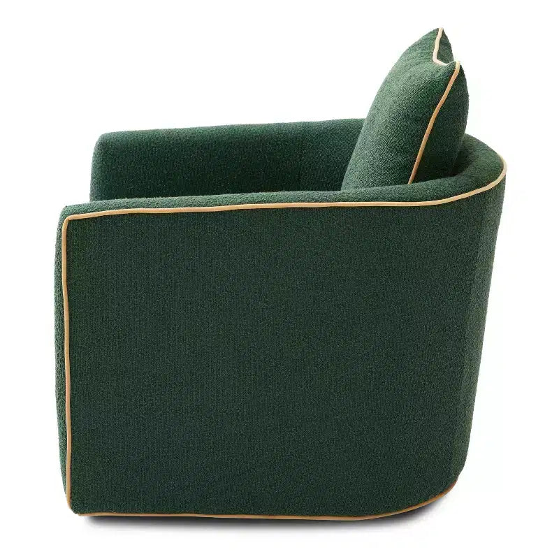 Christopher Knight Home Rena Modern Iron Boucle Upholstered 360 Swivel Accent Chair