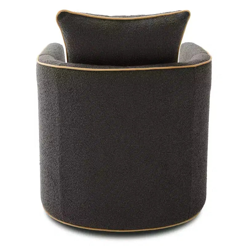Christopher Knight Home Rena Modern Iron Boucle Upholstered 360 Swivel Accent Chair
