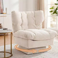 360-Degree Swivel Accent Chair - Modern Reading Chair with Thick Cushion & Cozy Chenille Fabric | Upholstered Armchair for Living Room, Bedroom