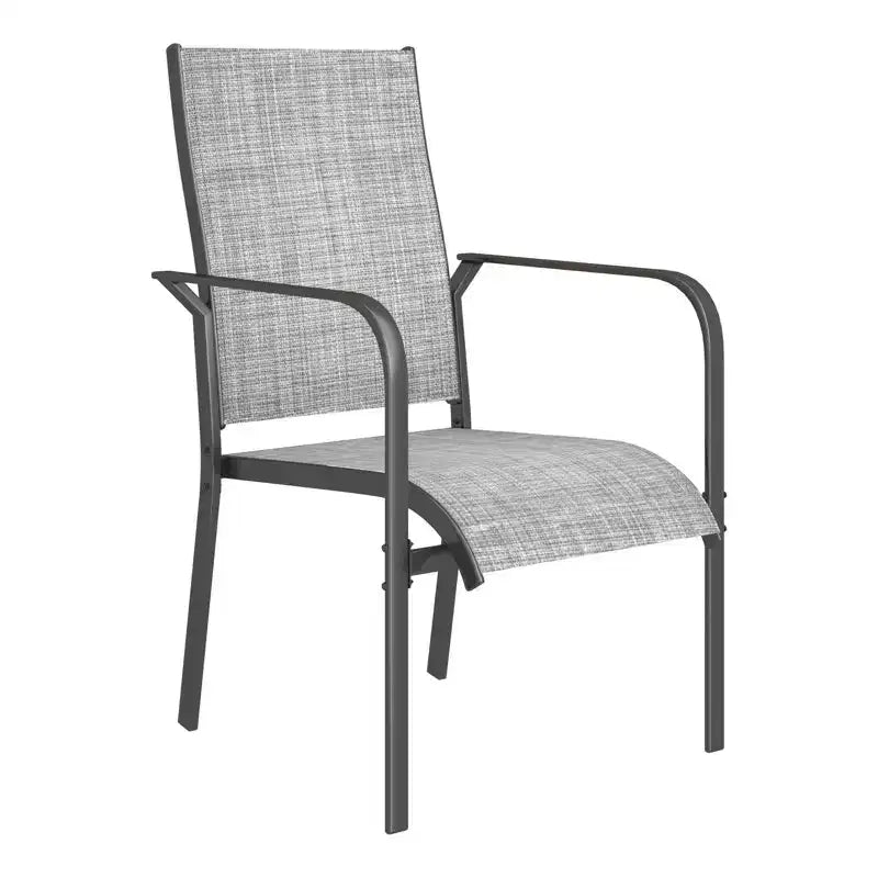 EROMMY Outdoor Dining Chair Set Of 6, Stackable Dining Chairs For Outside