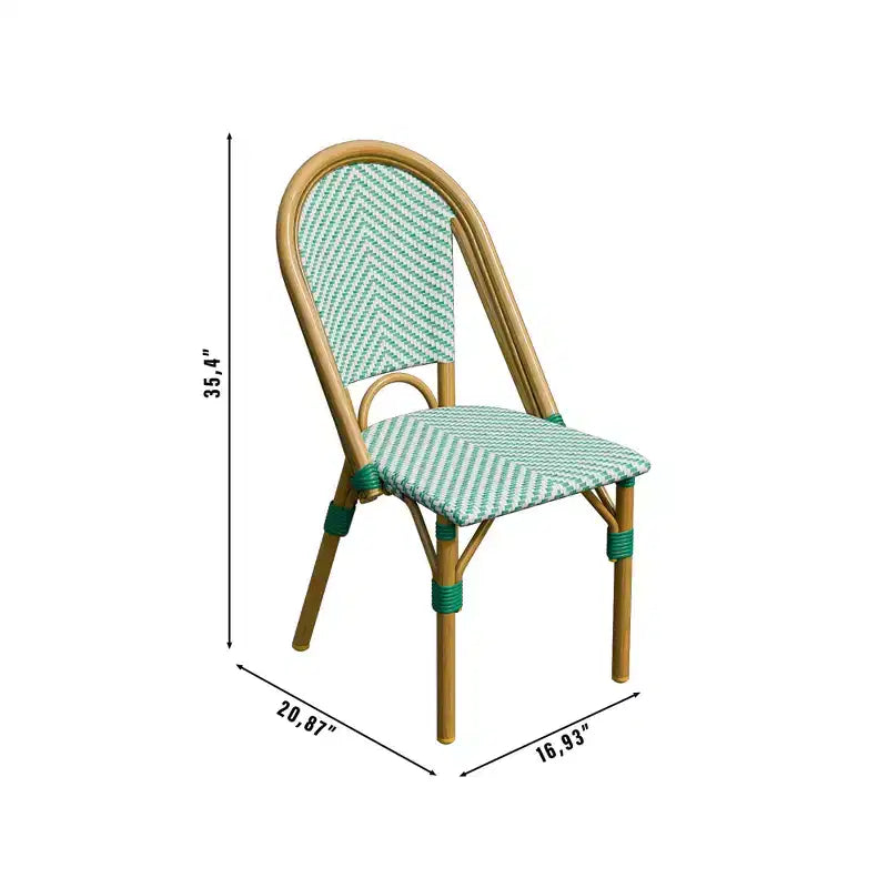 UPTIOT Lot de 2 chaises d'extérieur en tissu oléfine résistant aux UV