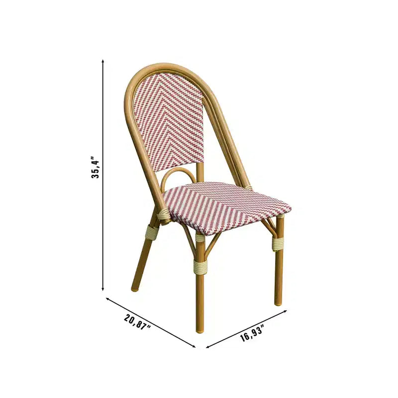 UPTIOT Lot de 2 chaises d'extérieur en tissu oléfine résistant aux UV