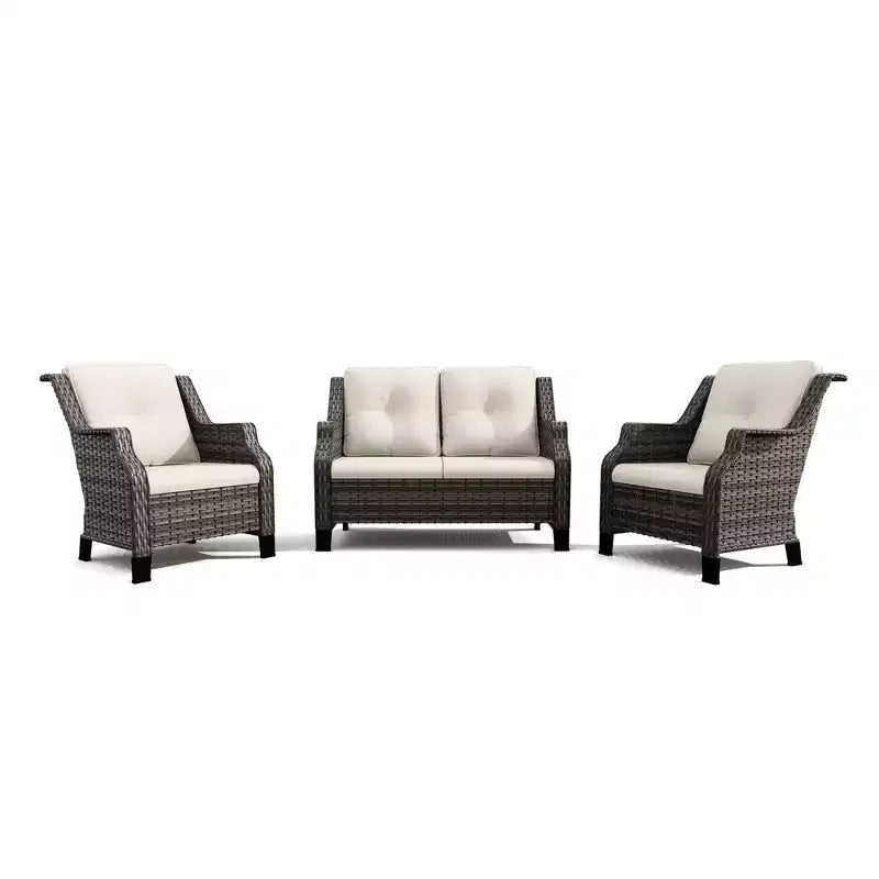 UPTIOT Ensemble de causeuses d'extérieur avec fauteuils ergonomiques et design résistant à l'eau