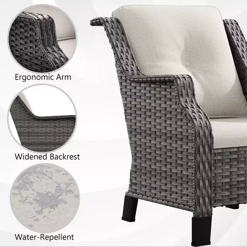Ensemble de salon d'extérieur haut de gamme UPTIOT avec design ergonomique et confort toutes saisons
