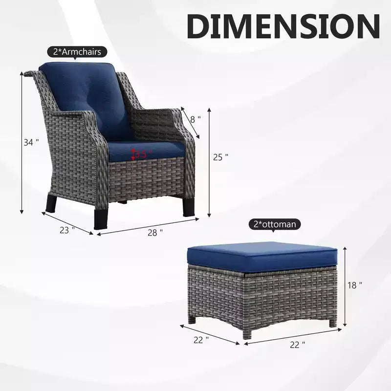 Ensemble de salon d'extérieur haut de gamme UPTIOT avec design ergonomique et confort toutes saisons