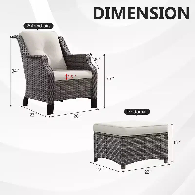 Ensemble de salon d'extérieur haut de gamme UPTIOT avec design ergonomique et confort toutes saisons