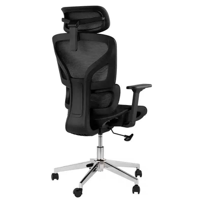 Ergonomic Mesh Office Chair, Lumbar Support, 4D Adjustable Armrests, Recline & Height Adjustment, 360 Swivel, Home Office Chair, Study Gaming Chair
