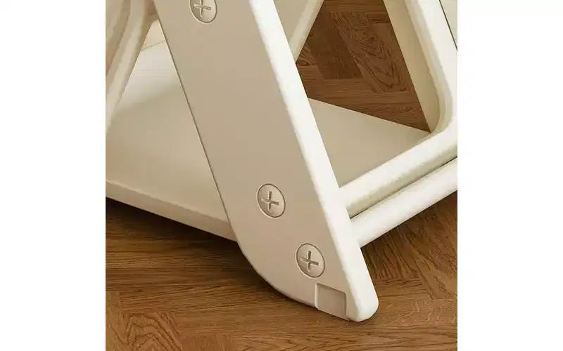 JVNOXK Chaise haute multifonctionnelle réglable en hauteur pour les repas et l'alimentation des enfants, dotée d'un harnais de sécurité à cinq points et d'un plateau amovible. Blanc