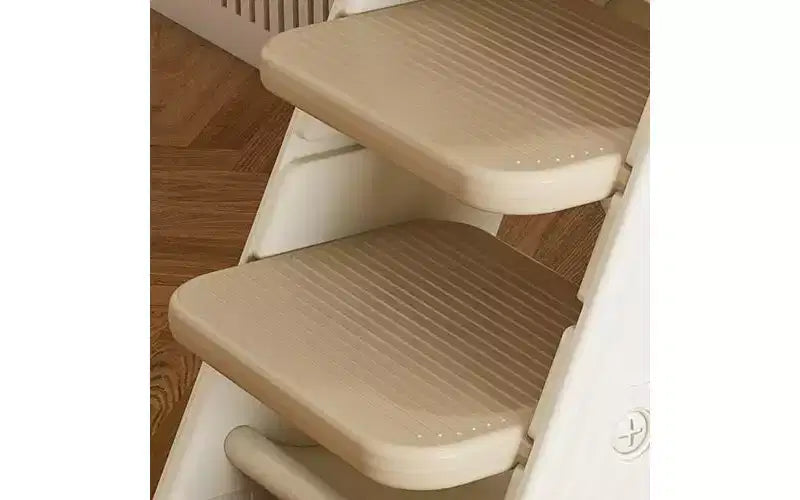 JVNOXK Chaise haute multifonctionnelle réglable en hauteur pour les repas et l'alimentation des enfants, dotée d'un harnais de sécurité à cinq points et d'un plateau amovible. Blanc