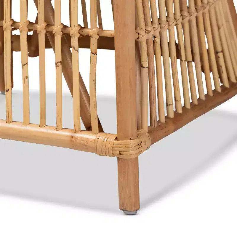 GDFStudio Acheson Fauteuil Moderne Bohème en Bois et Tissu