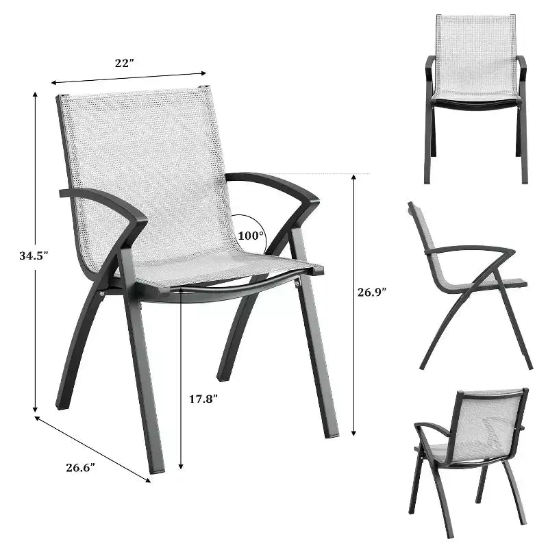 COZONY Table à manger de terrasse en aluminium 71 avec trou de parasol, table d'extérieur rectangulaire résistante aux intempéries pour 6 à 8 personnes, terrasse et jardin