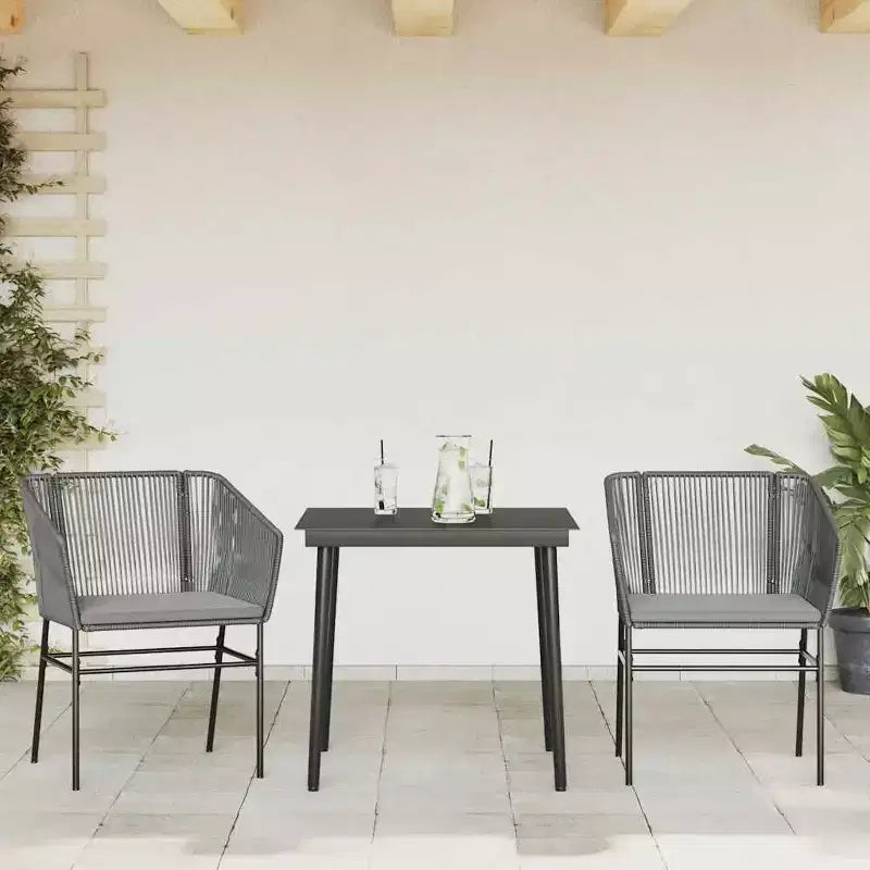 vidaXL Salon de jardin avec coussins de différentes couleurs et tailles