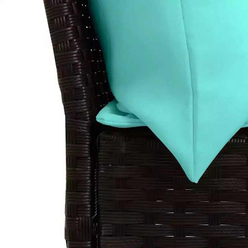 vidaXL Canapé de jardin avec coussins en résine tressée