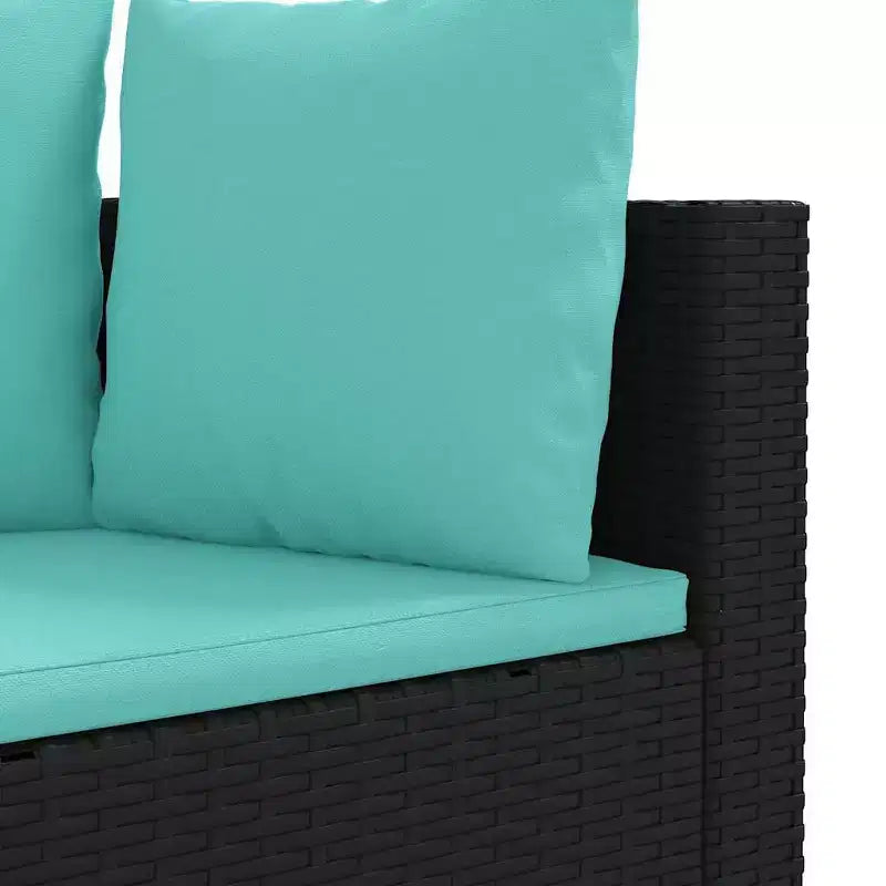 vidaXL Salon de jardin avec coussins Meuble d'extérieur en résine tressée