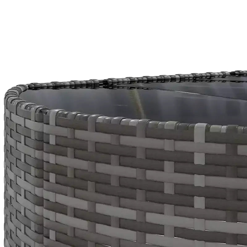vidaXL Salon de jardin avec coussins Meuble d'extérieur en résine tressée