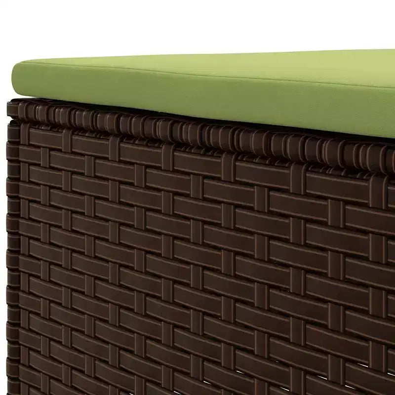 vidaXL Salon de jardin avec coussins en résine tressée