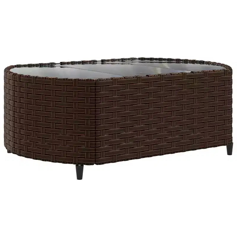 vidaXL Salon de jardin d'angle en rotin avec coussins - Divers coloris