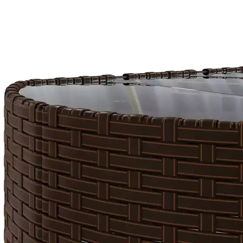 vidaXL Salon de jardin d'angle en rotin avec coussins - Divers coloris