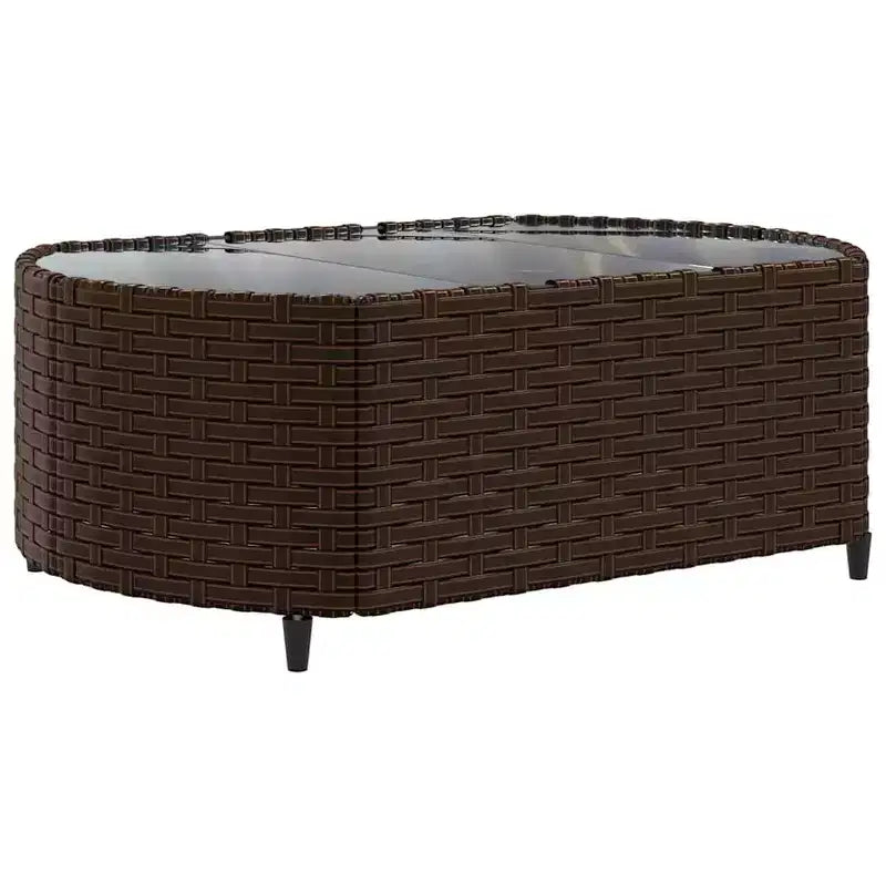 vidaXL Salon de jardin d'angle en rotin avec coussins - Divers coloris
