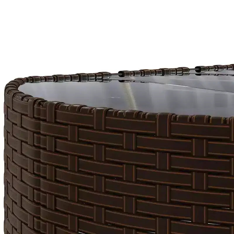 vidaXL Salon de jardin d'angle en rotin avec coussins - Divers coloris