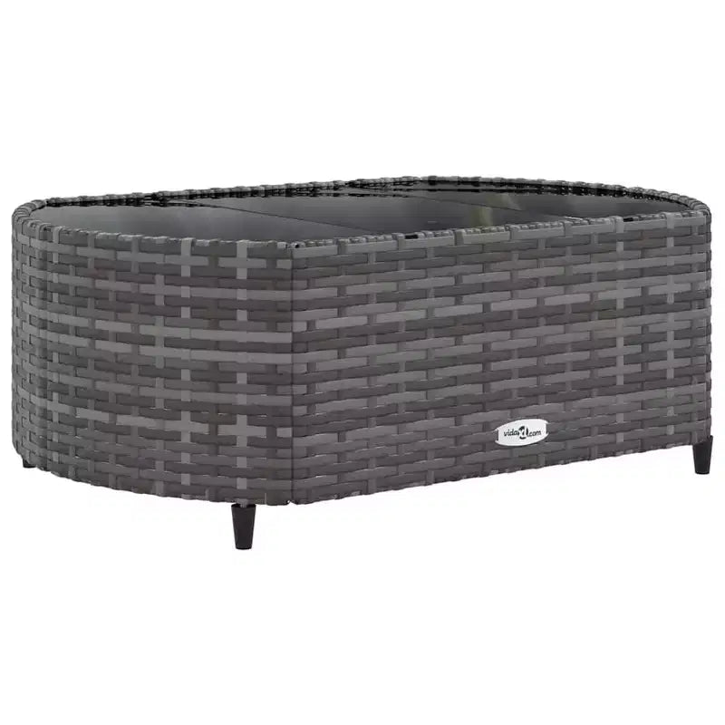 vidaXL Salon de jardin d'angle en rotin avec coussins - Divers coloris