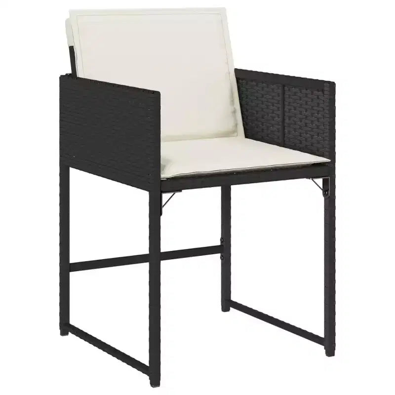 vidaXL Ensemble repas de jardin avec coussins de diverses couleurs et matériaux