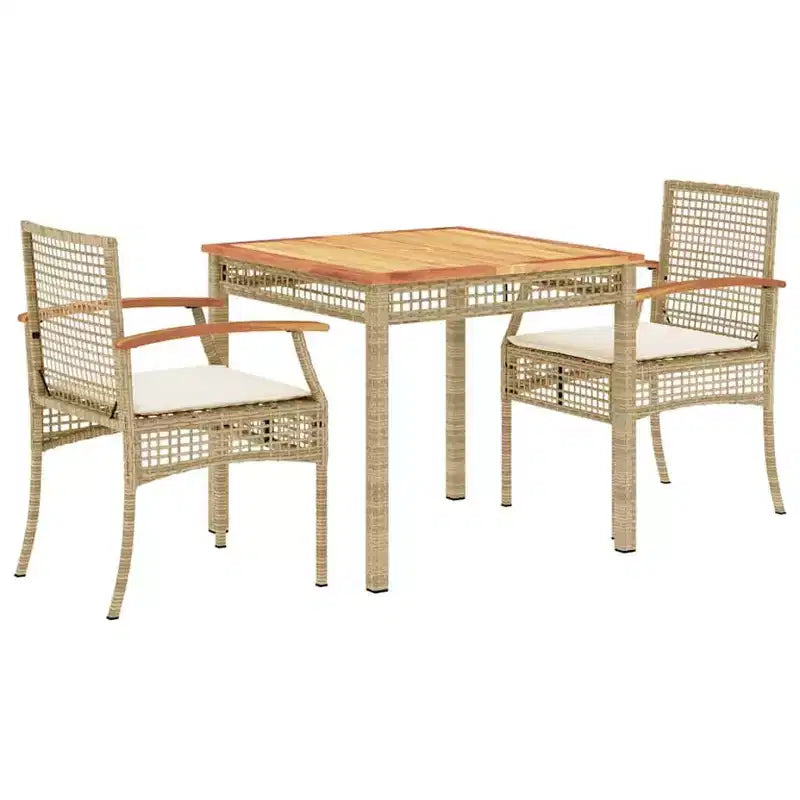 vidaXL Chic Outdoor Dining Set with Cushions - Sizes to Choose From
