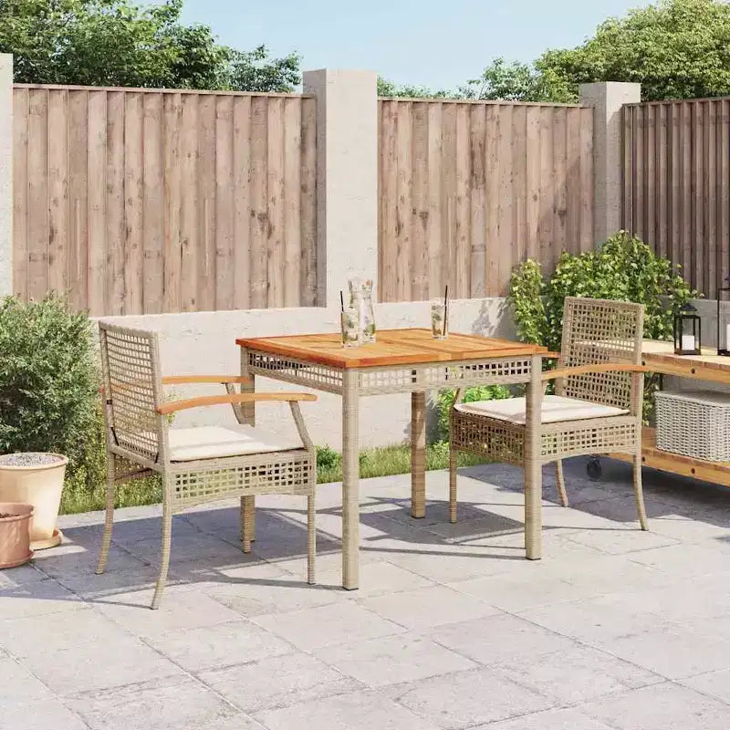 vidaXL Salon de jardin chic avec coussins – Plusieurs tailles au choix