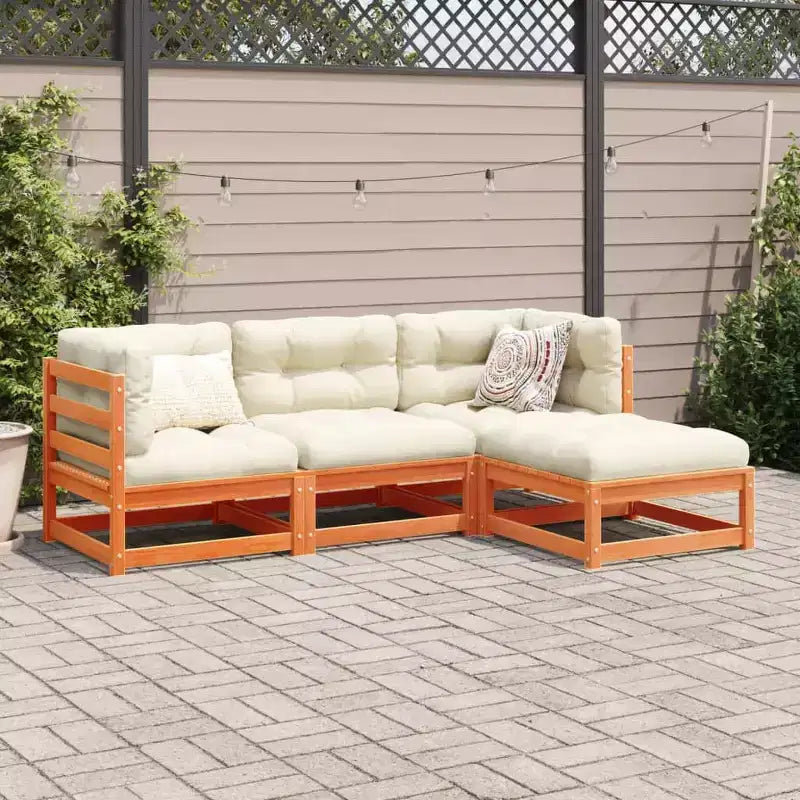 vidaXL Salon de jardin rustique