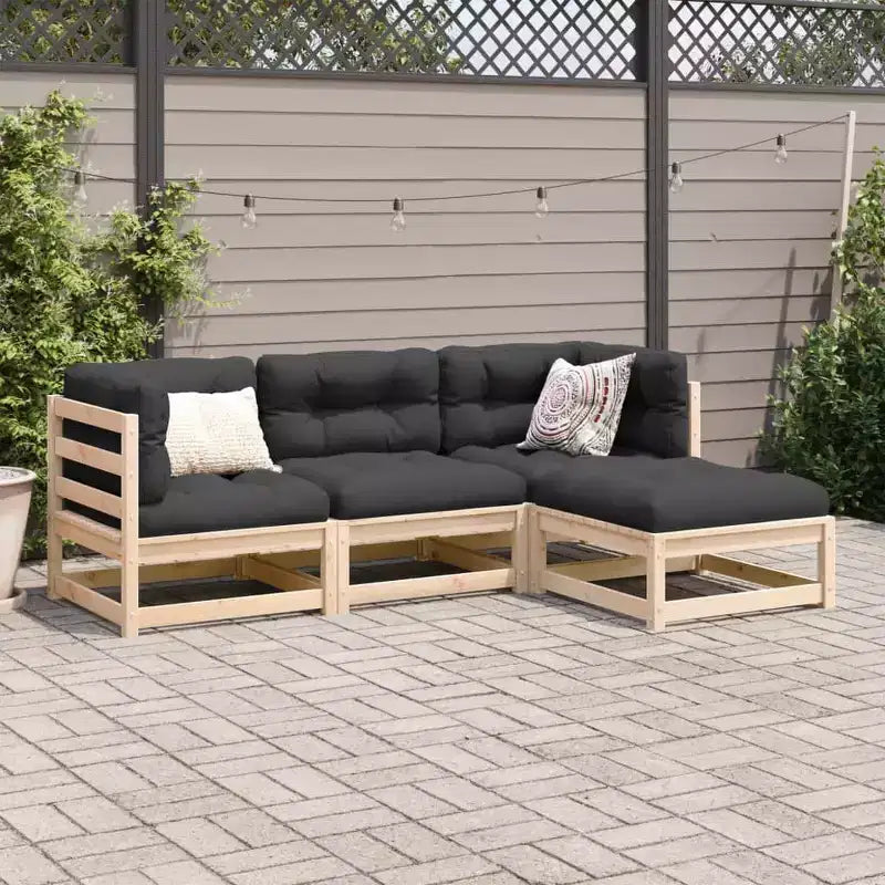 vidaXL Salon de jardin rustique