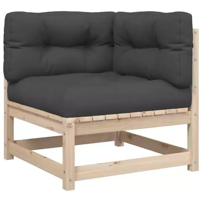 vidaXL Salon de jardin élégant en bois massif