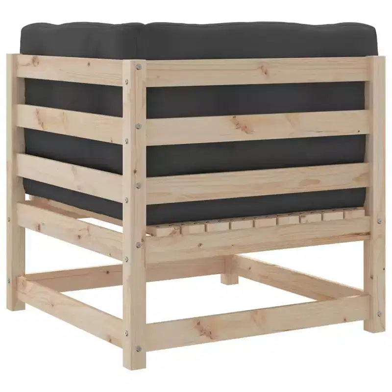 vidaXL Salon de jardin élégant en bois massif