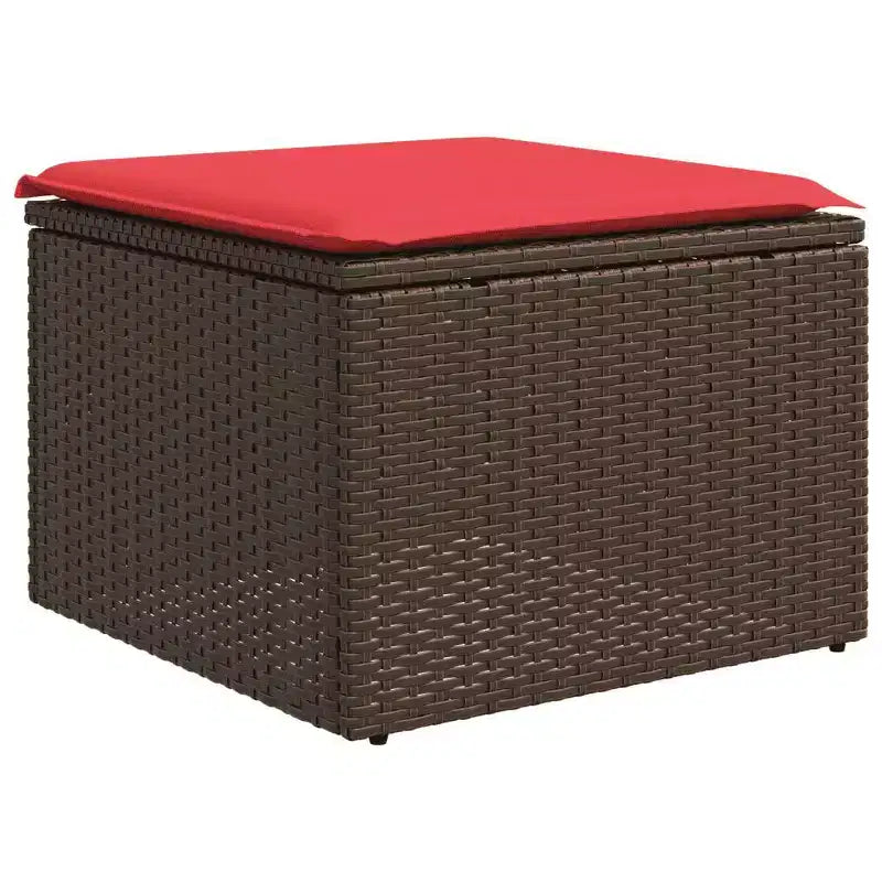 vidaXL Salon de jardin modulable en poly rotin
