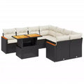 vidaXL Salon de jardin avec coussins de différentes couleurs et options de rangement
