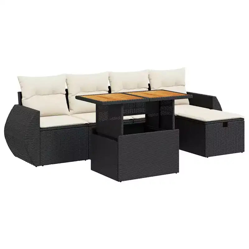 vidaXL Patio Furniture Set - Modular Outdoor Sofa with Cushions
