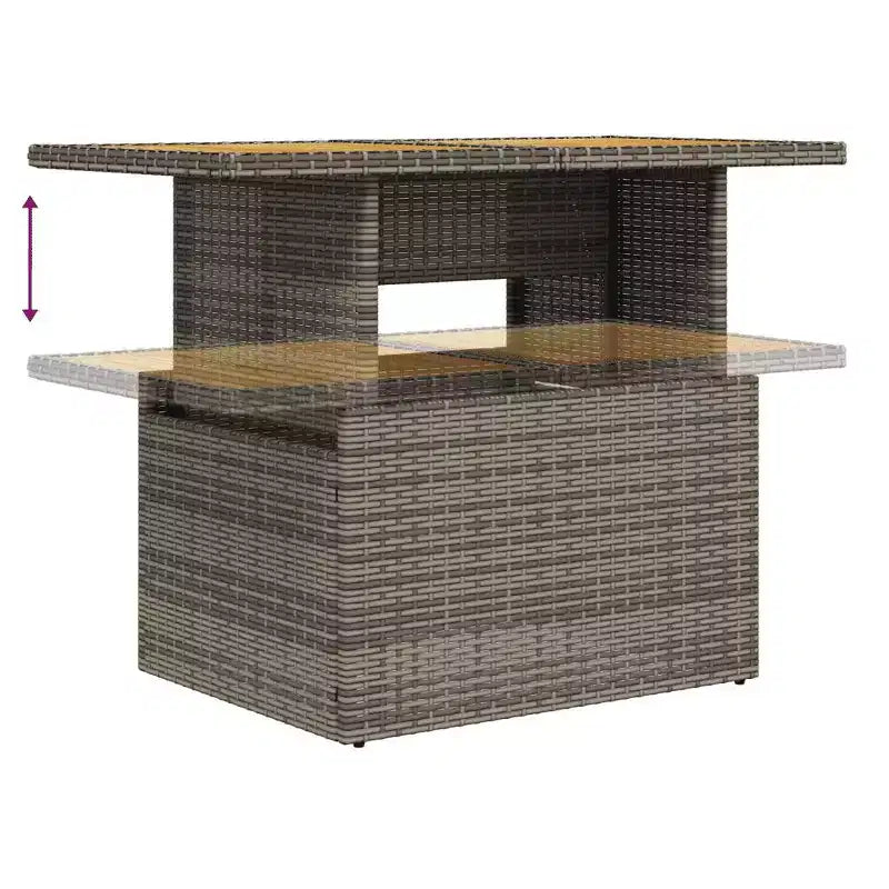 vidaXL Ensemble de canapés de jardin modulaires avec coussins et rangement