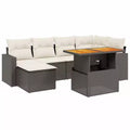 vidaXL Ensemble de canapés de jardin modulaires avec coussins et rangement