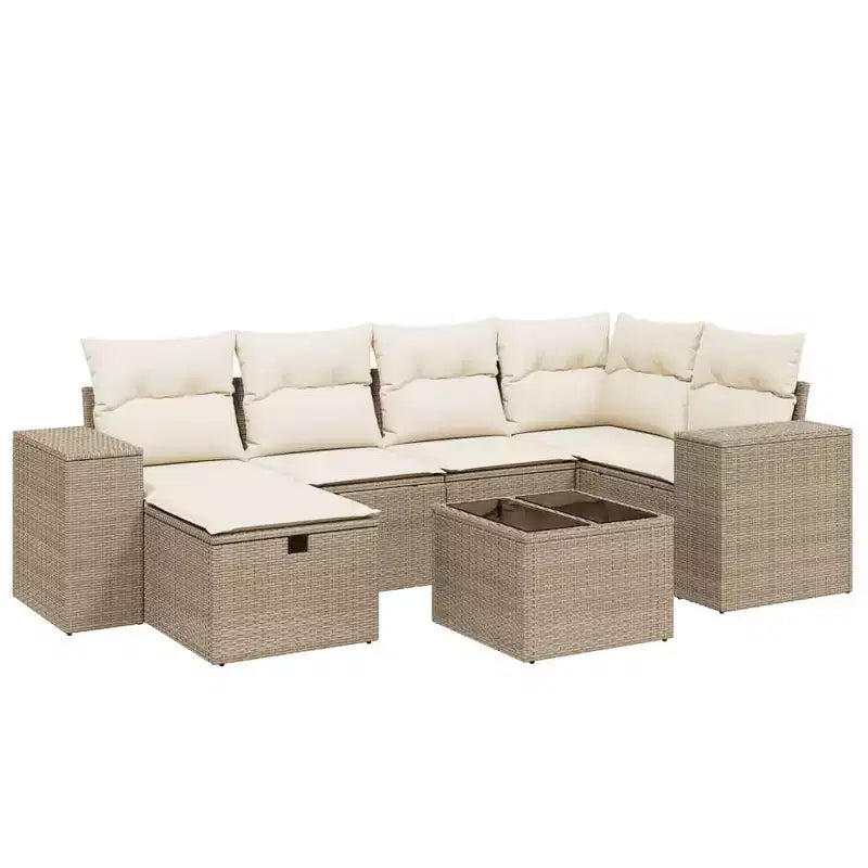 vidaXL Modular Garden Sofa Set with Cushions in Various Colors