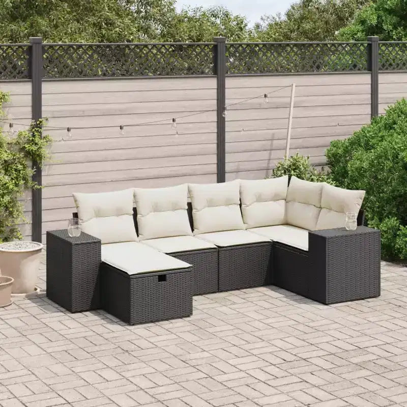vidaXL Salon de jardin modulable avec coussins, diverses couleurs