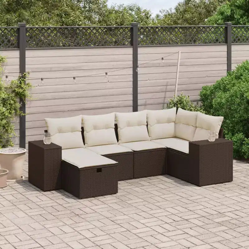 vidaXL Salon de jardin modulable avec coussins, diverses couleurs