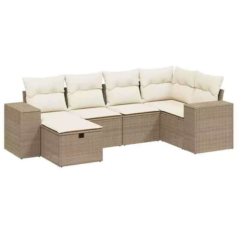 vidaXL Salon de jardin modulable avec coussins, diverses couleurs