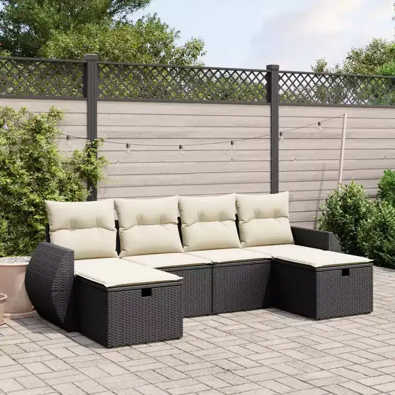 vidaXL Salon de jardin spacieux avec coussins