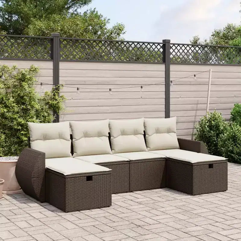 vidaXL Salon de jardin spacieux avec coussins
